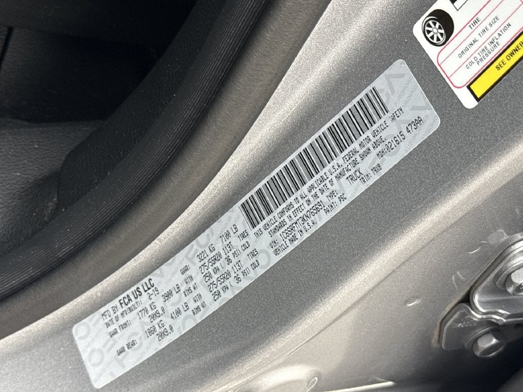 2019 RAM 1500 Big Horn/Lone Star Crew Cab 4x4 6'4" Box